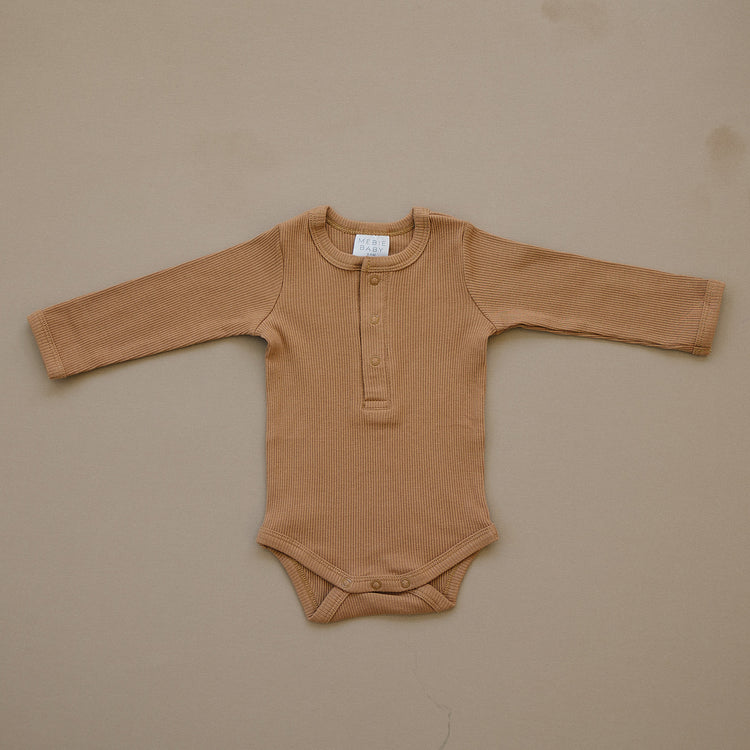 Long Sleeve Ribbed Bodysuit