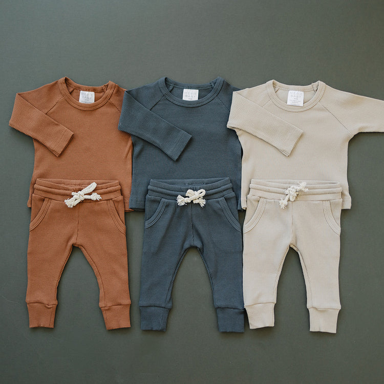 Cotton Ribbed Pocket Set