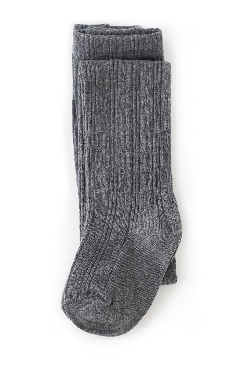 Little Stocking Co.- Sugar Almond Cable Knit Tights